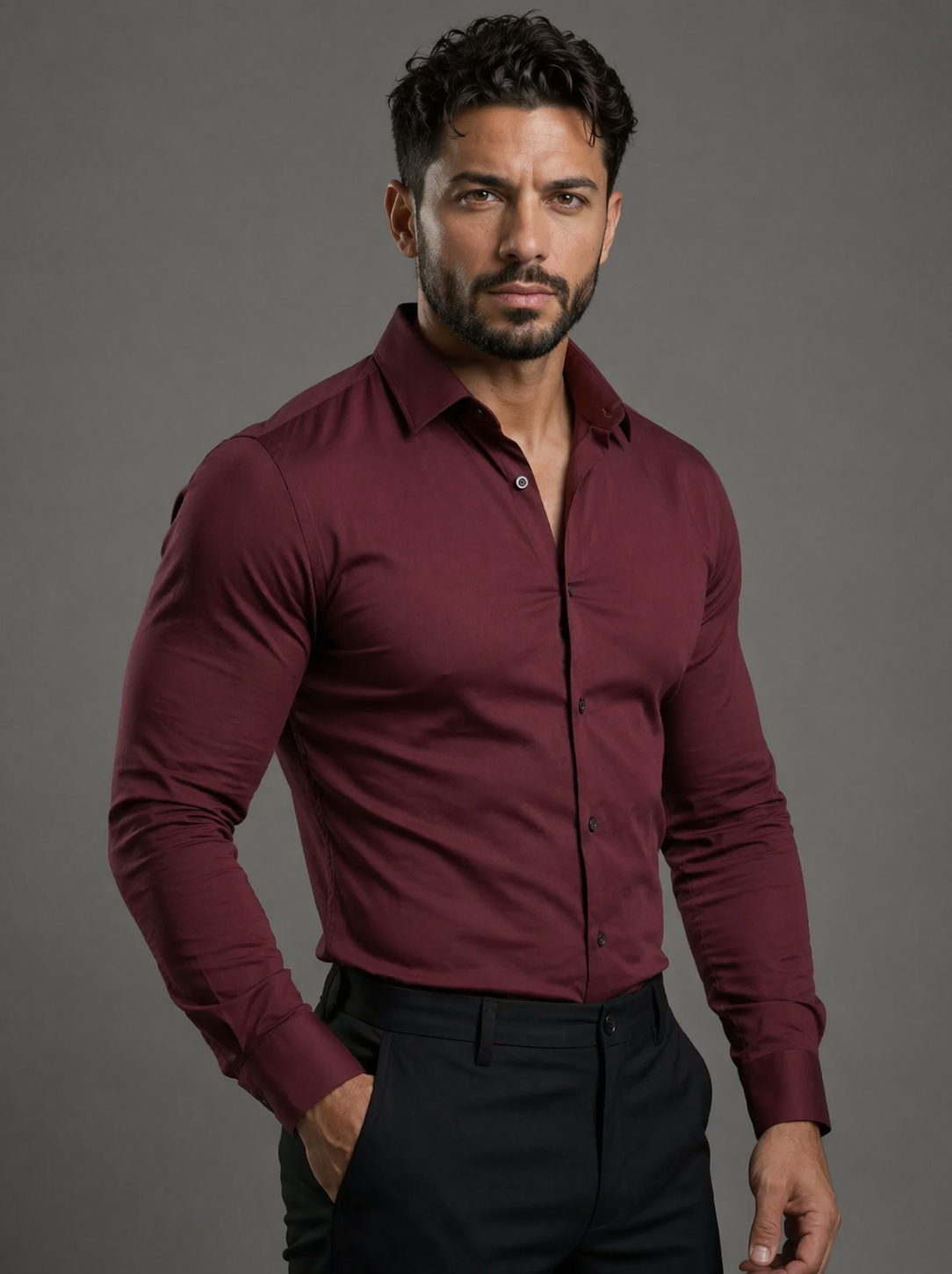 Bloomsteady The Breezer™ — 3-Pack Men's 4-Way Stretch Dress Shirt | Breathable Summer Business Casual | Long Sleeve Button Down